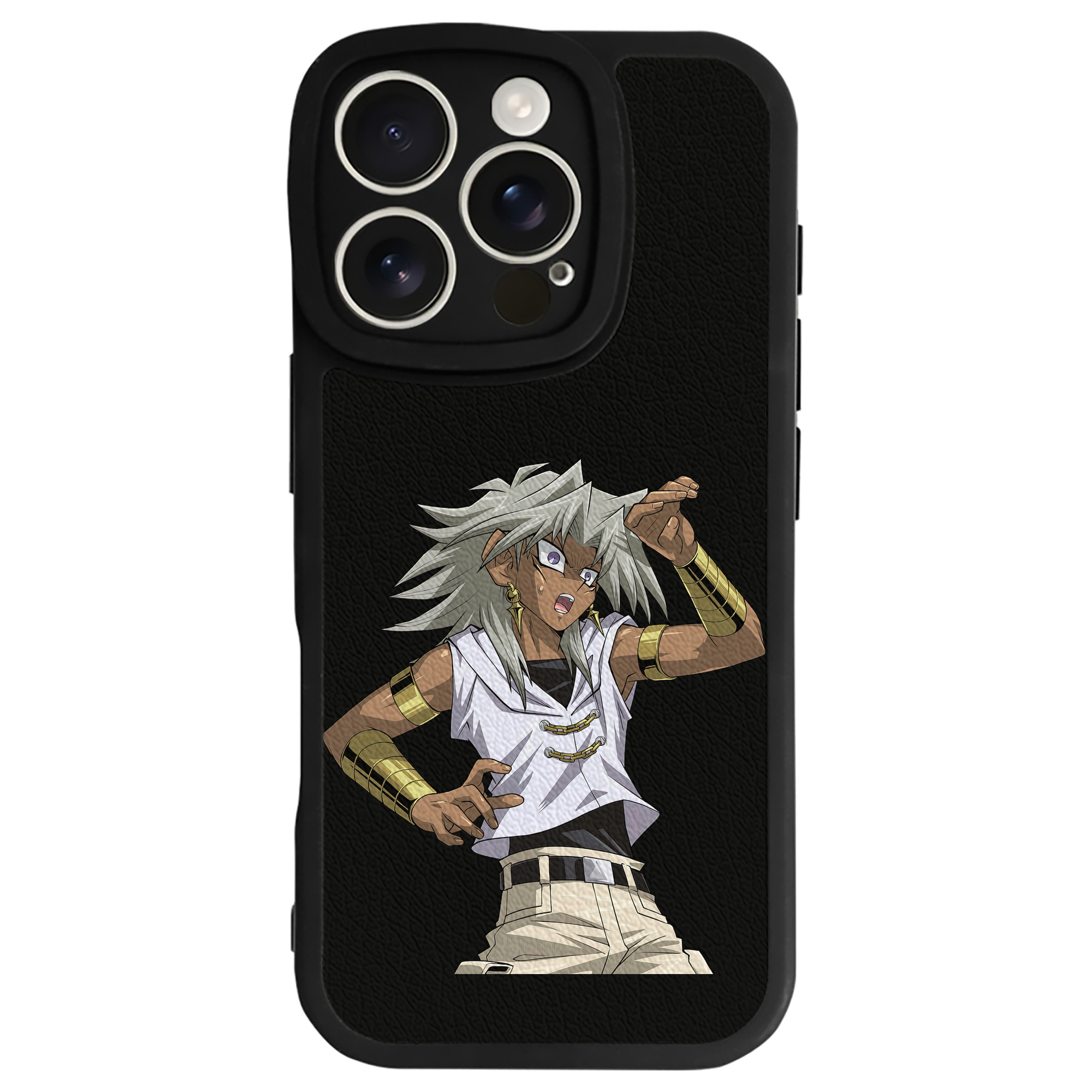 （画像用） 遊☆戯☆王 Yu-Gi-Oh! 【iPhone 16シリーズ対応】シリコンスマホケース（レザー調） 材質：シリコン